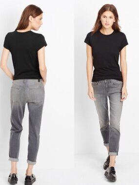 Vince Mason Relaxed Rolled Jeans Size 28